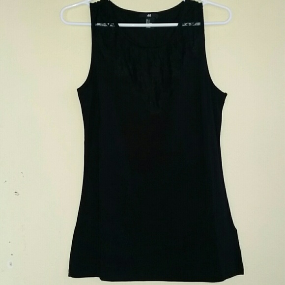 H&M lacy necklined tank top. New