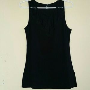 H&M lacy necklined tank top. New