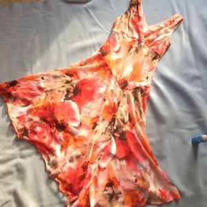 SOLD! Abstract Floral Print Dress