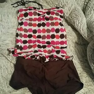 Tankini and boyshort bottoms