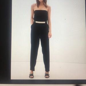 Zara strapless long jumpsuit