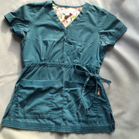 Koi Scrub Top