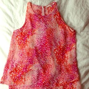 Colorful high-neck tank
