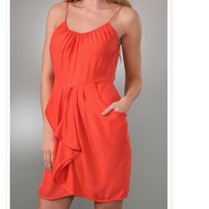 Rebecca Taylor Orange Dress Size 4