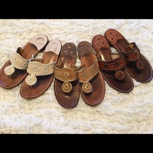 Three pairs of jacks