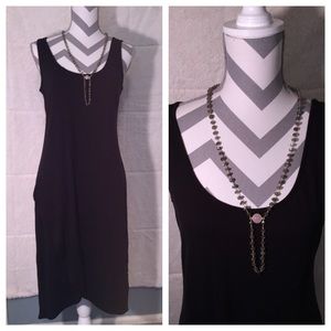 Black jersey Tommy Bahama dress
