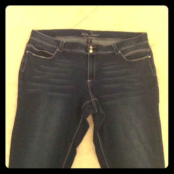 Ariya Plus Size 24 Dark Wash Jeans