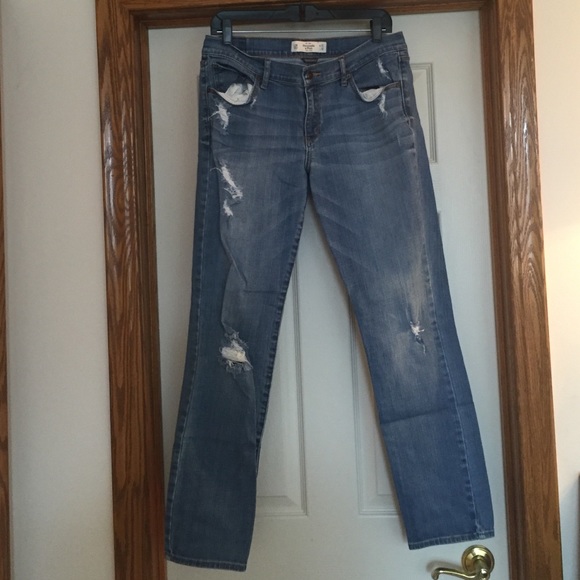 Distressed Abercrombie jeans