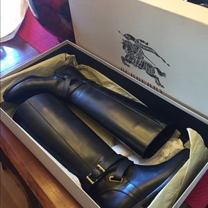 Burberry Prorsum black Riding boots