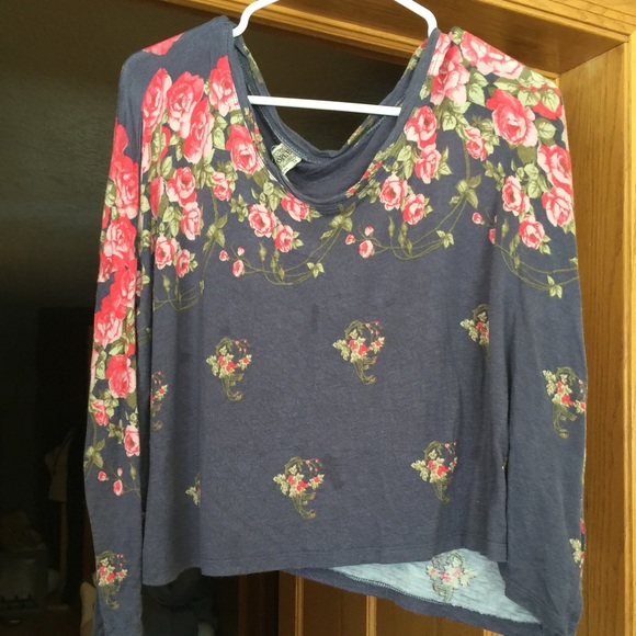 Free People floral crop top
