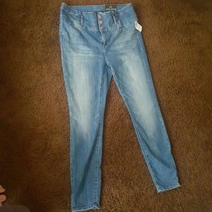 High waist skinny jeans
