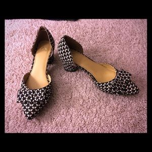 Bow printed 2" heels