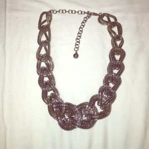 Chunky silver necklace