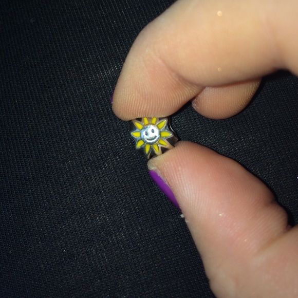 Sunflower and blue sparkle Pandora charm bundle