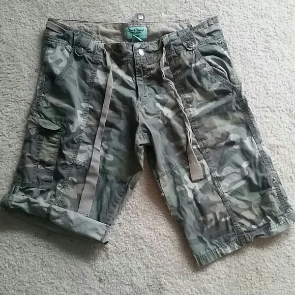 Army print shorts