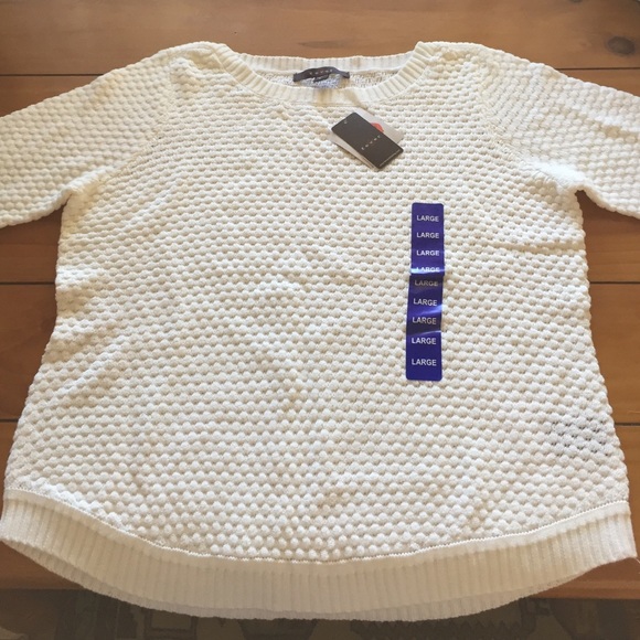White Wicker Sweater