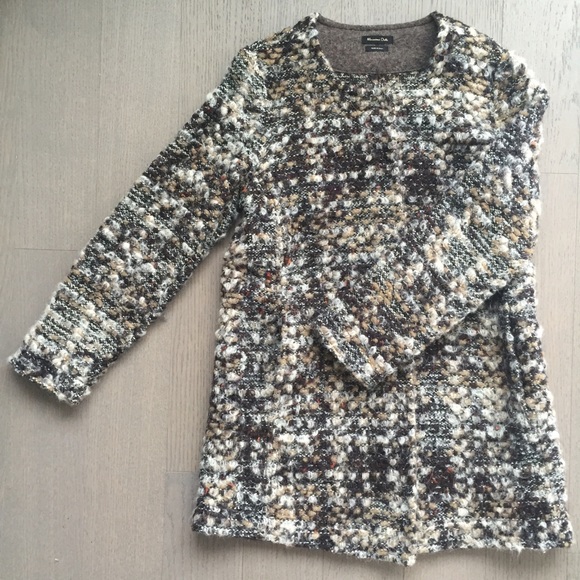 MASSIMO DUTTI shades of brown long cardigan