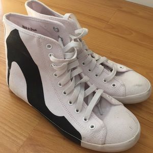 be&d faux high heel sneaker