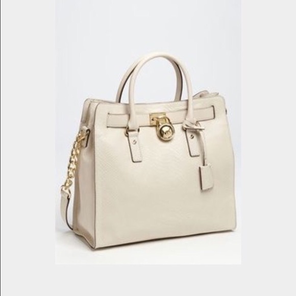 Michael Kors Ivory Lg. Hamilton Handbag w/ wallet - Picture 4 of 4