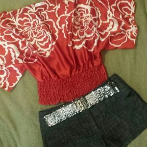 Body Central cropped blouse