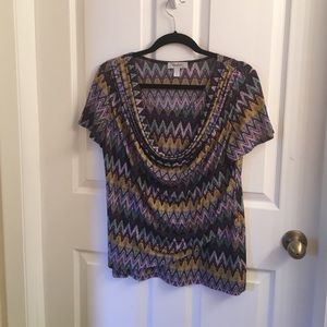 Multi colored Dress Blouse
