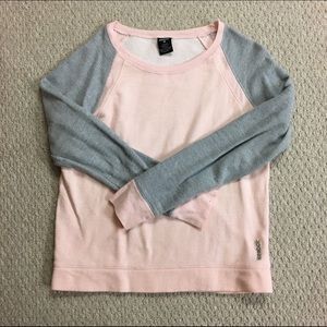 Pink and Gray Reebok Sweatshirt