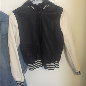 Black and White Varsity Jacket