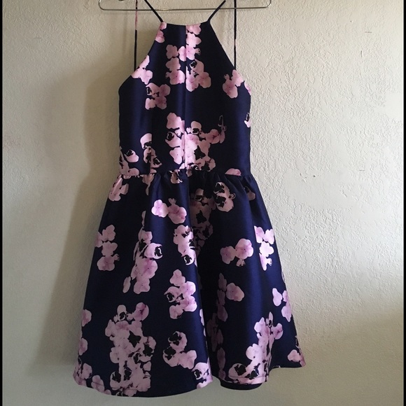 L'atiste Dresses & Skirts - Orchid Print Fit Backless Dress