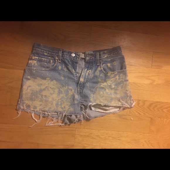 Paint splattered shorts - Picture 1 of 4