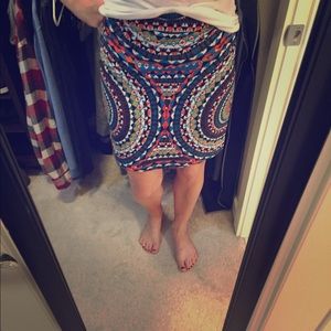 Anthropologie size 2 tribal pencil skirt