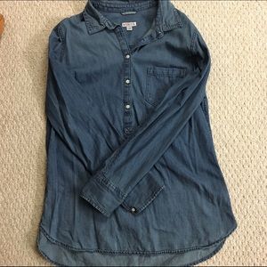 Dark Wash Chambray Shirt