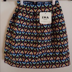 Multicolored "bubble skirt"