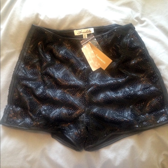Francesca's black sequin shorts