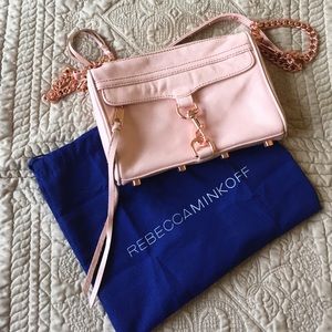 Rebecca Minkoff pink crossbody leather purse