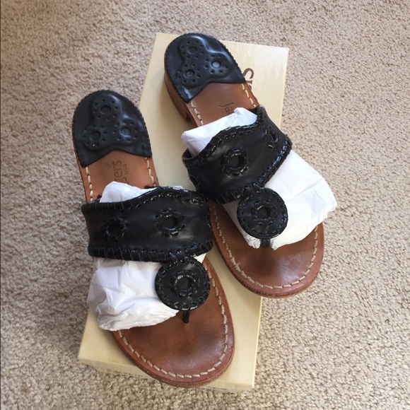 Jack Rogers Navajo black patent 7