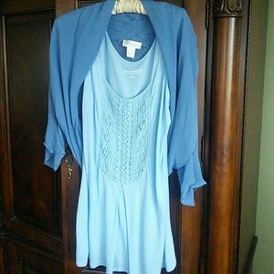 Spring tank and sheer top