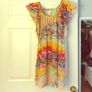Flowy silk floral H&M dress