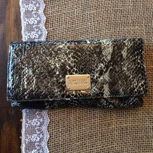 Kenneth Cole Faux Snake Skin Clutch
