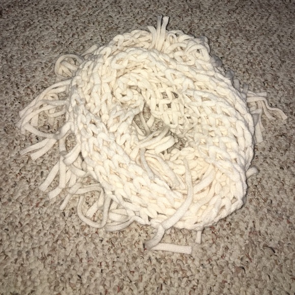 Cream Colored Infinity Scarf
