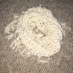 Cream Colored Infinity Scarf