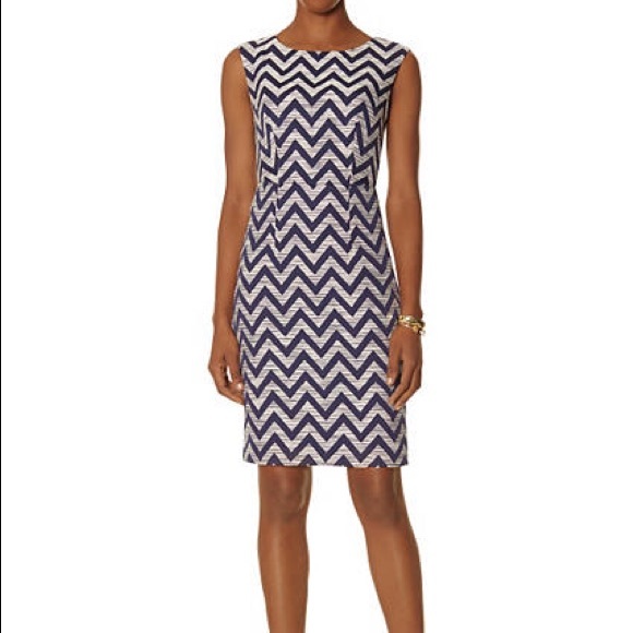 The Limited Dresses & Skirts - The Limited navy chevron dress