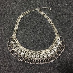 Bloomingdales Statement Silver Necklace