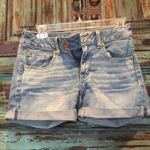 American eagle midi shorts