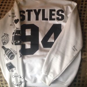 One Direction Harry Styles Tattoo crewneck