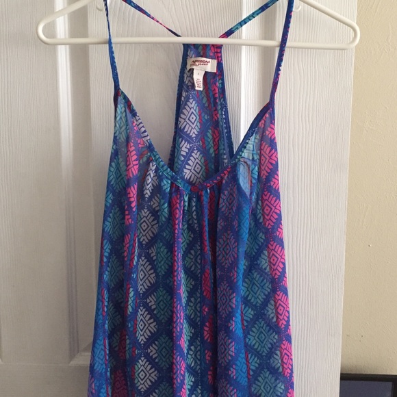 JCP Arizona Jean Co Blue Tile Blouse