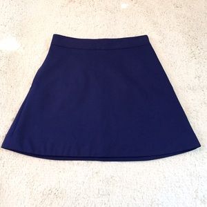 Express A-Line Mini Skirt Navy