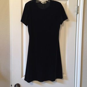 Dark green velvet dress