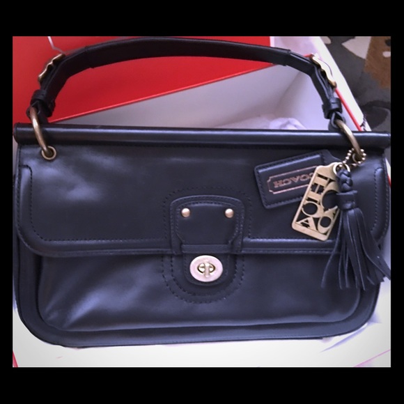 Authentic Coach City Willis legacy stripe lining