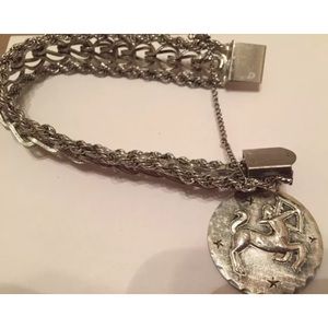 Sterling Silver Zodiac Sagittarius Bracelet