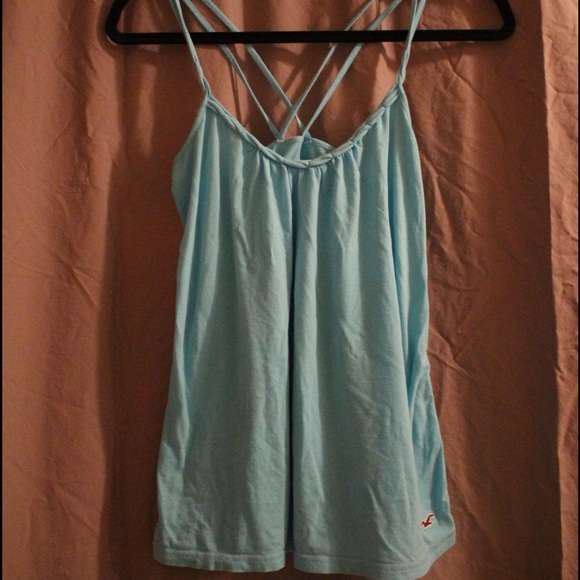 Light Blue Strappy Hollister Tank-Top